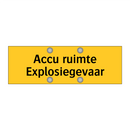 Accu ruimte Explosiegevaar