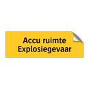 Accu ruimte Explosiegevaar