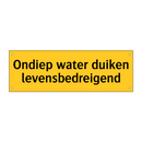 Ondiep water duiken levensbedreigend