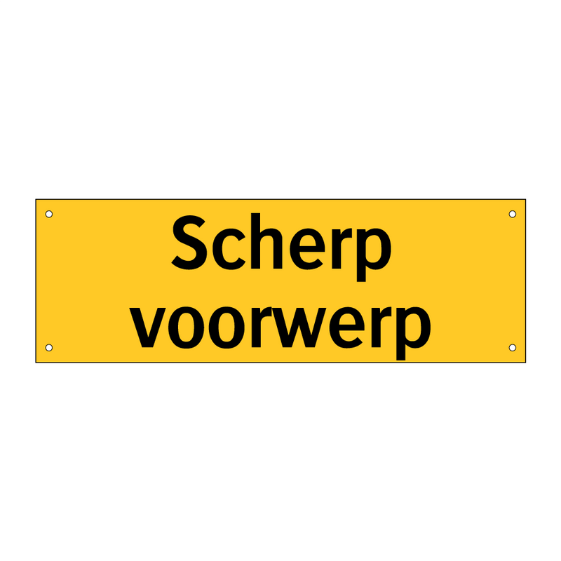 Scherp voorwerp
