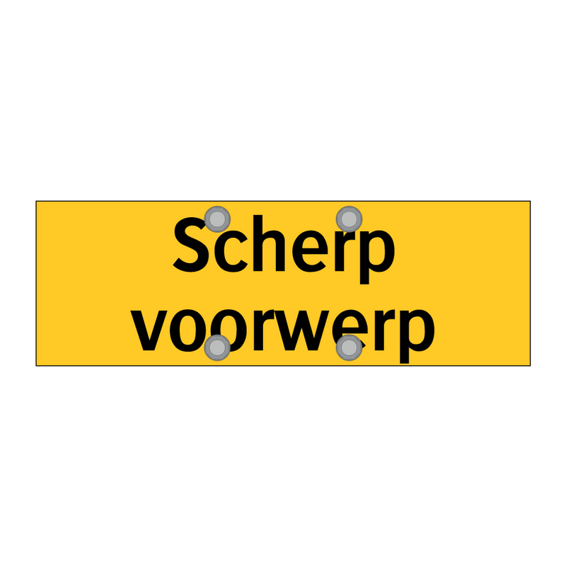 Scherp voorwerp