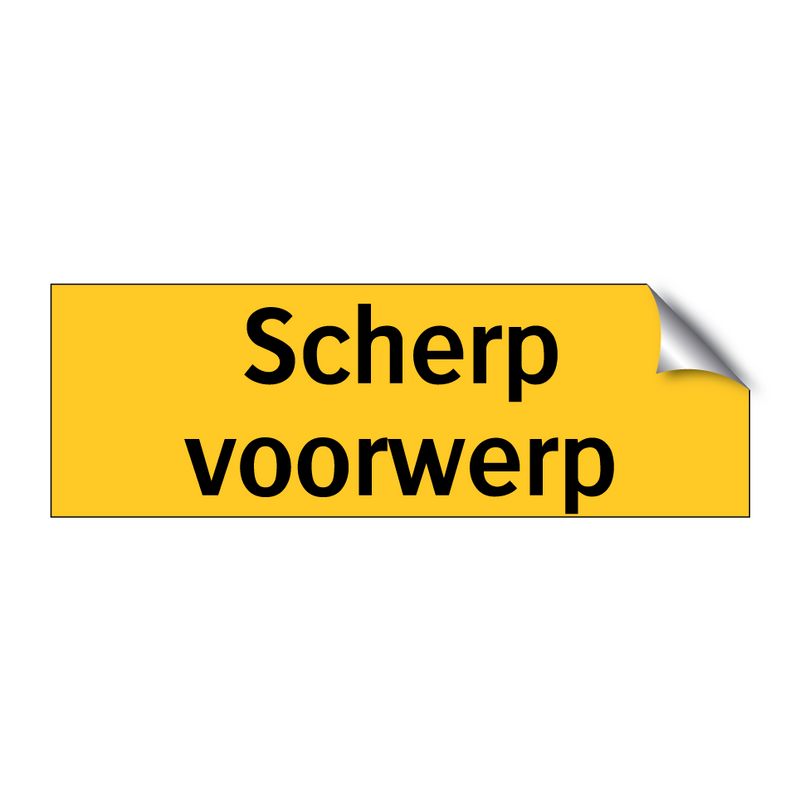 Scherp voorwerp