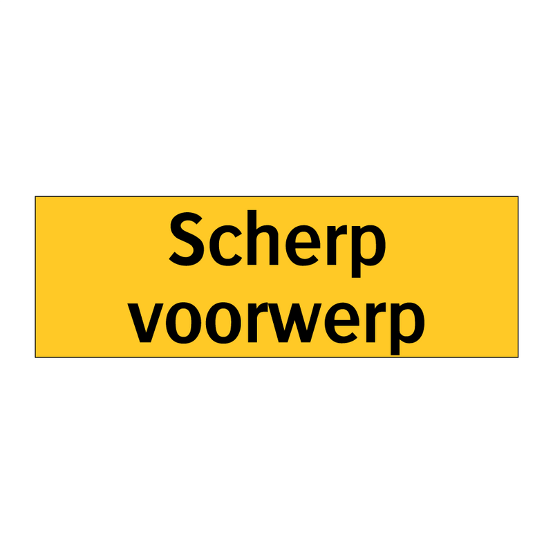 Scherp voorwerp
