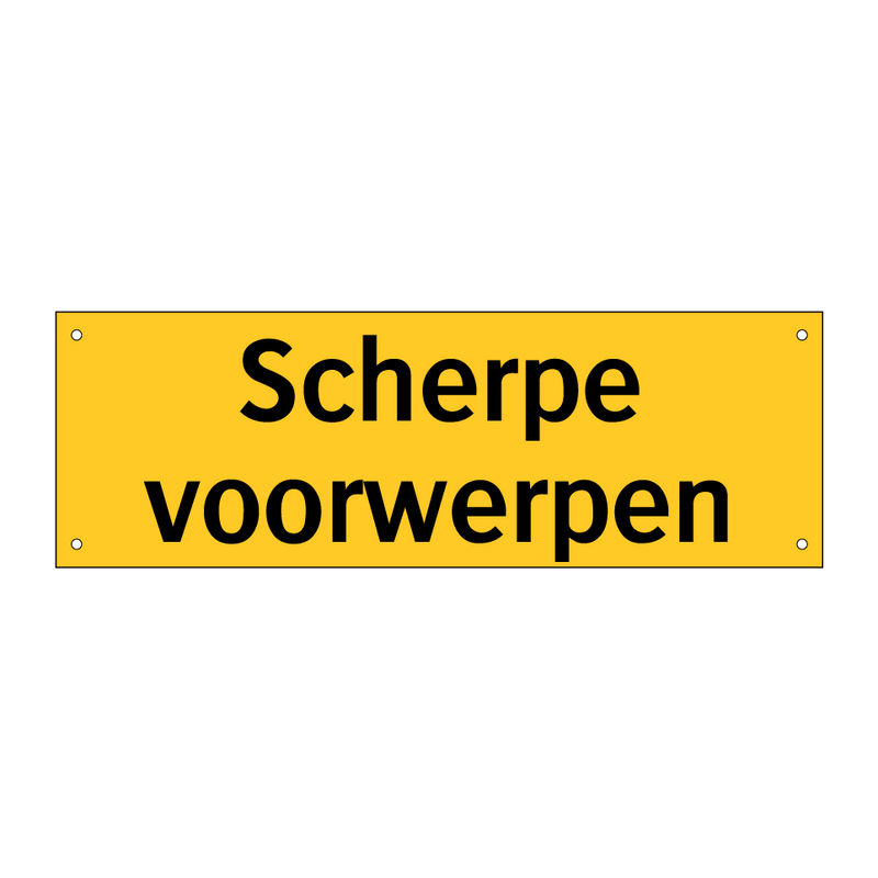 Scherpe voorwerpen