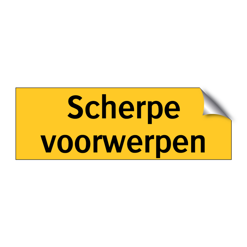 Scherpe voorwerpen