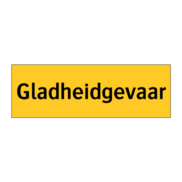 Gladheidgevaar