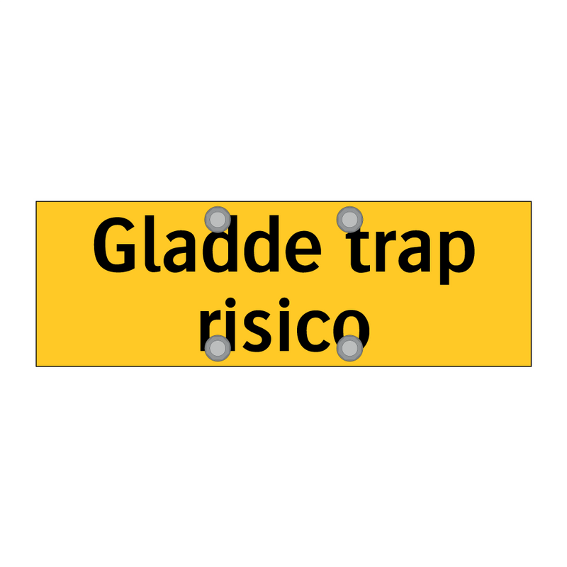 Gladde trap risico