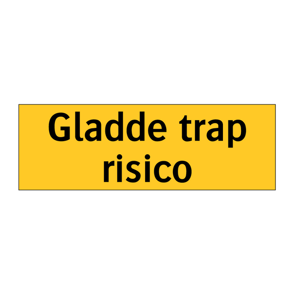 Gladde trap risico