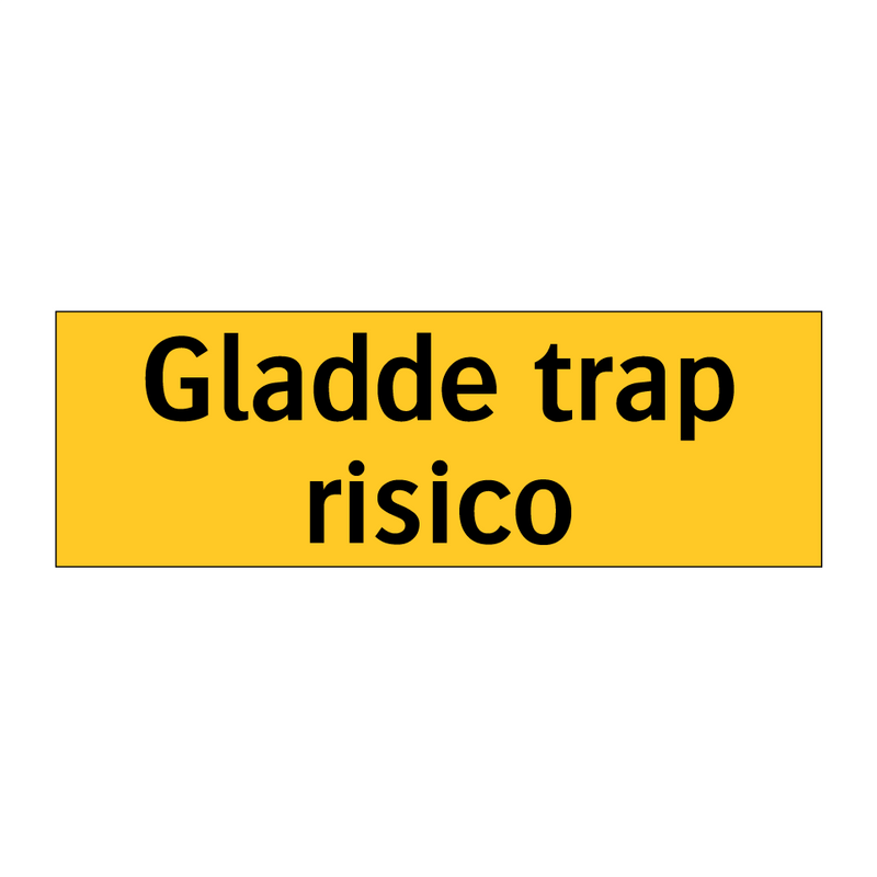 Gladde trap risico