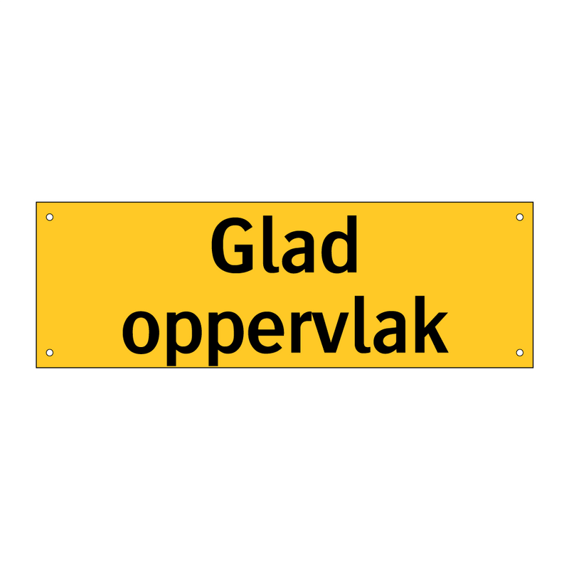Glad oppervlak