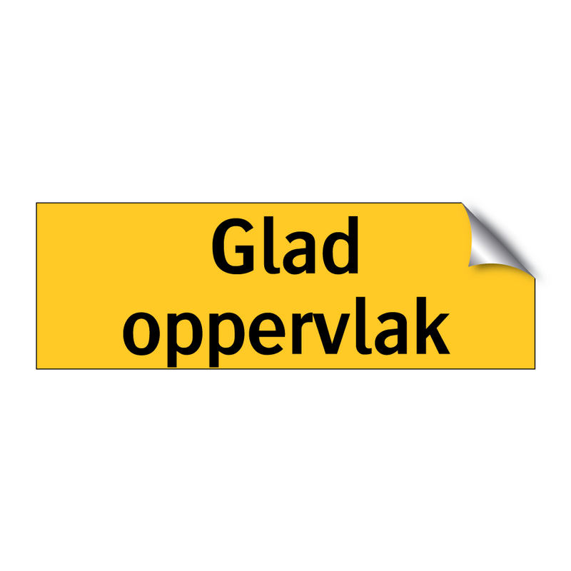 Glad oppervlak