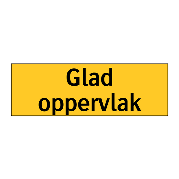 Glad oppervlak