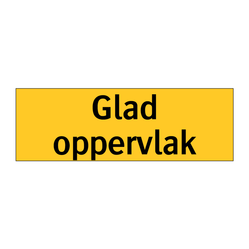Glad oppervlak