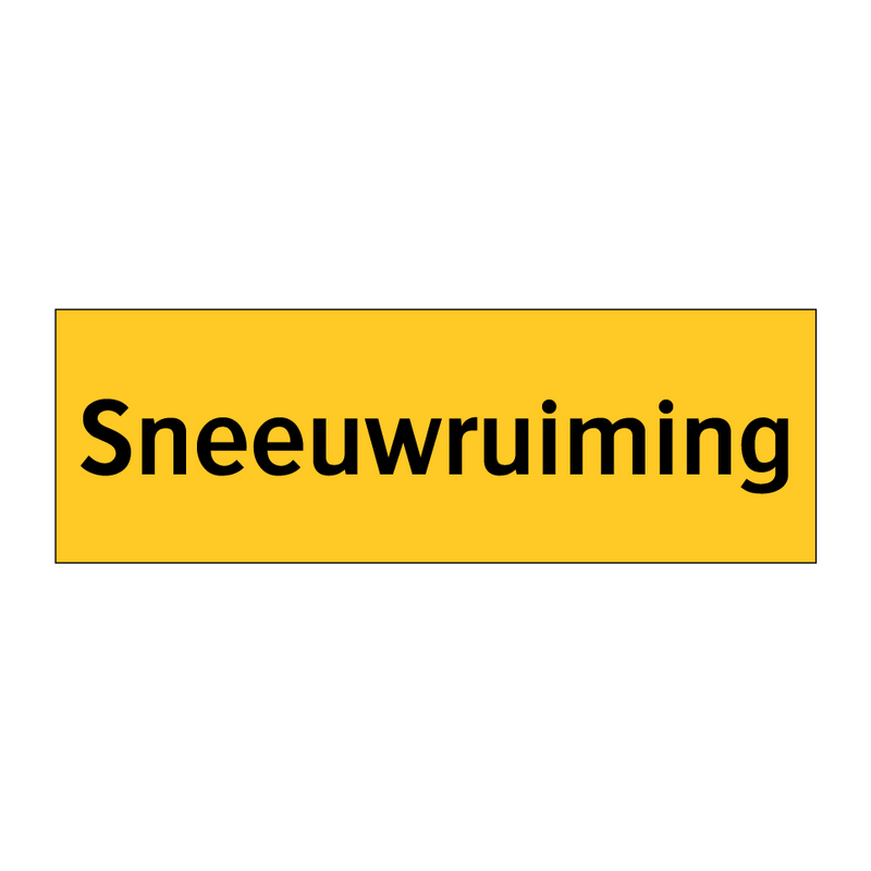 Sneeuwruiming