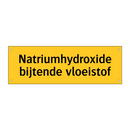 Natriumhydroxide bijtende vloeistof