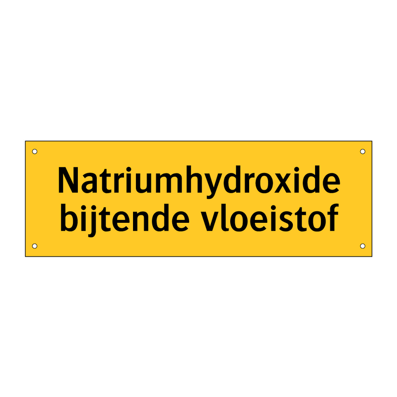 Natriumhydroxide bijtende vloeistof