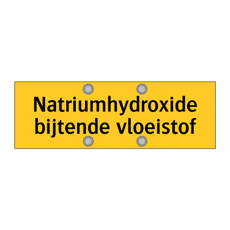 Natriumhydroxide bijtende vloeistof