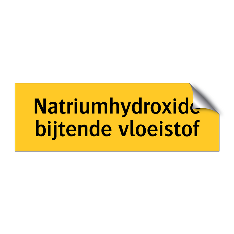 Natriumhydroxide bijtende vloeistof