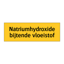 Natriumhydroxide bijtende vloeistof