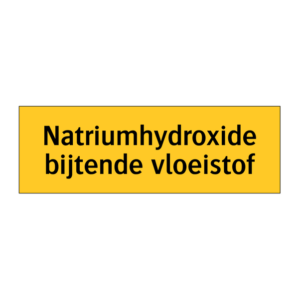 Natriumhydroxide bijtende vloeistof