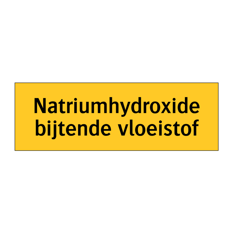 Natriumhydroxide bijtende vloeistof