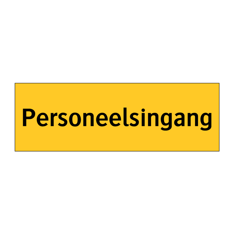 Personeelsingang