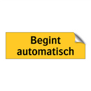 Begint automatisch