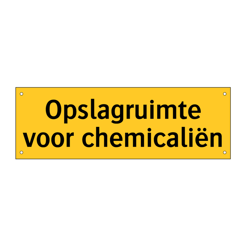 Opslagruimte voor chemicaliën