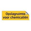 Opslagruimte voor chemicaliën