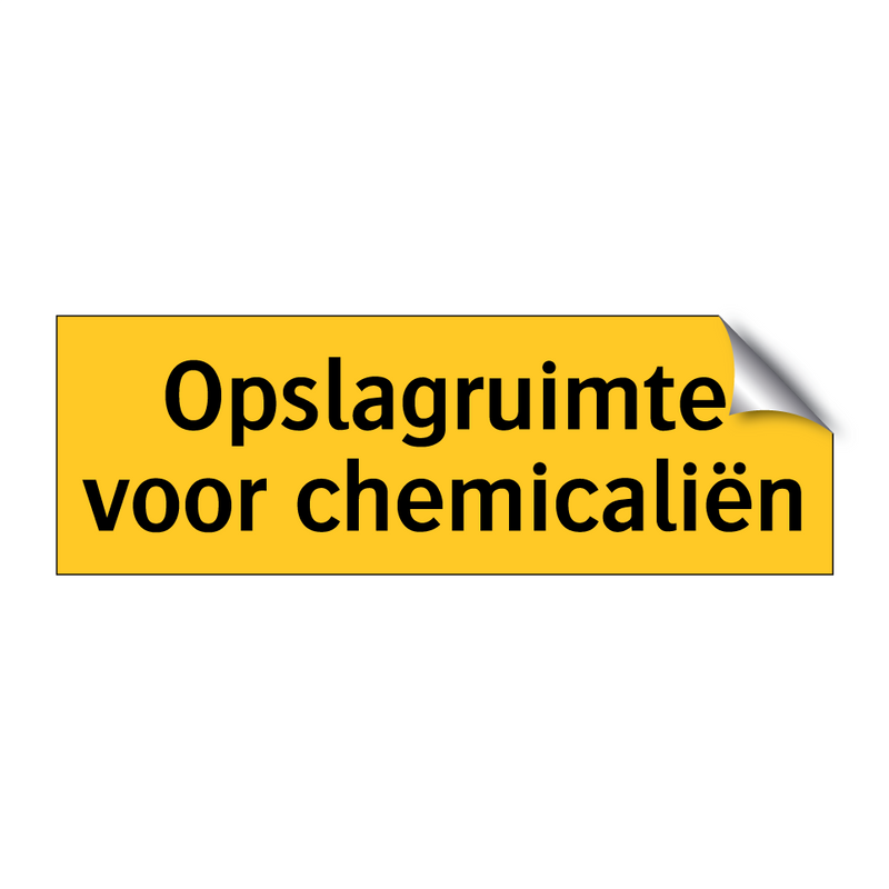 Opslagruimte voor chemicaliën