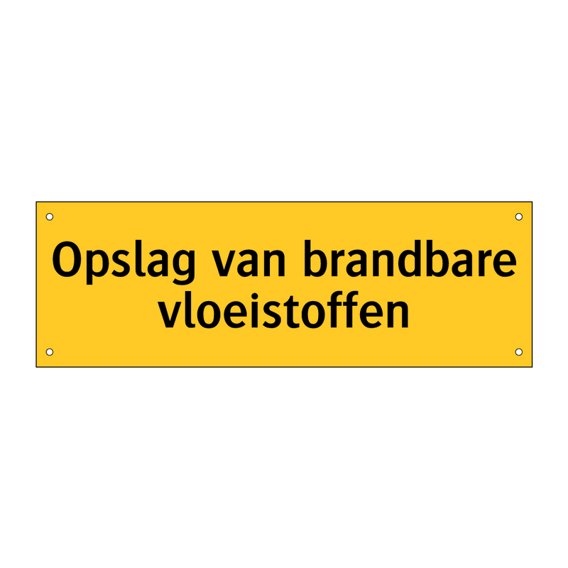 Opslag van brandbare vloeistoffen