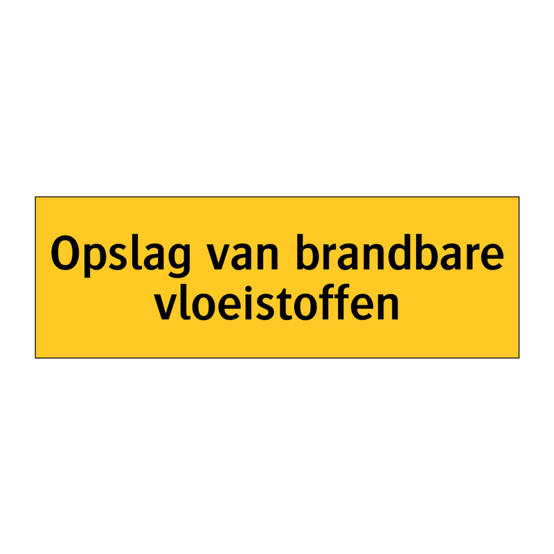 Opslag van brandbare vloeistoffen