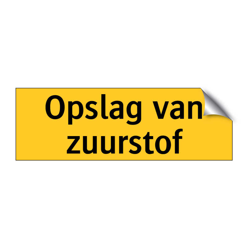 Opslag van zuurstof