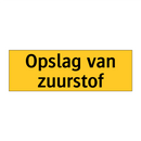 Opslag van zuurstof