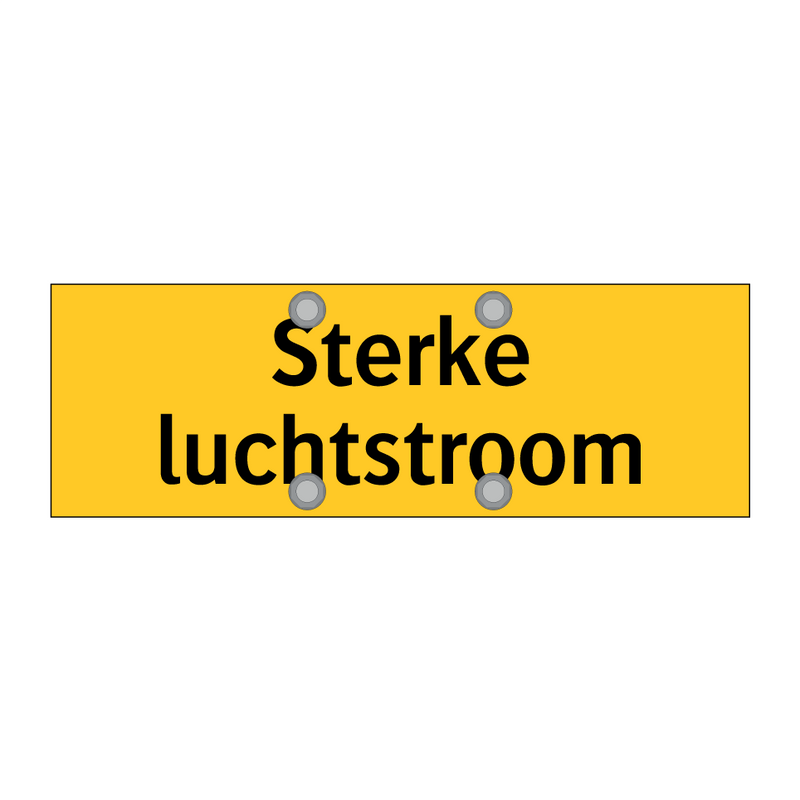 Sterke luchtstroom