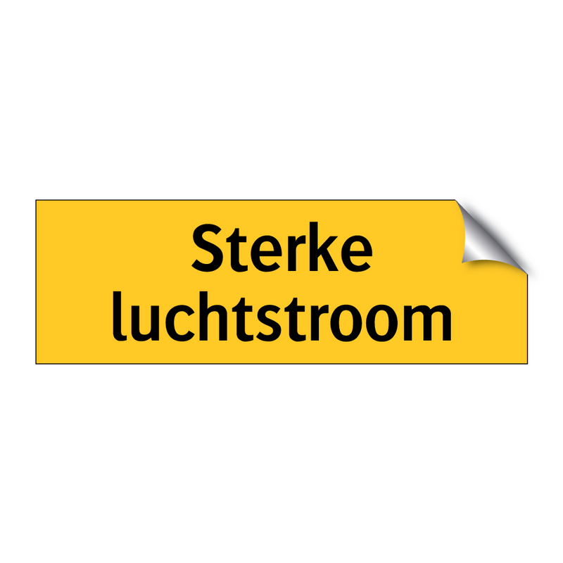 Sterke luchtstroom