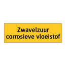 Zwavelzuur corrosieve vloeistof