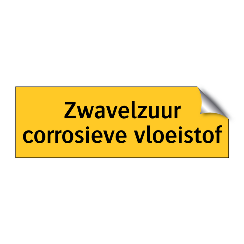Zwavelzuur corrosieve vloeistof