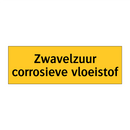 Zwavelzuur corrosieve vloeistof