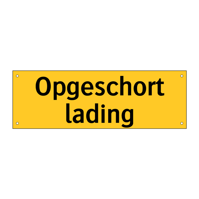 Opgeschort lading
