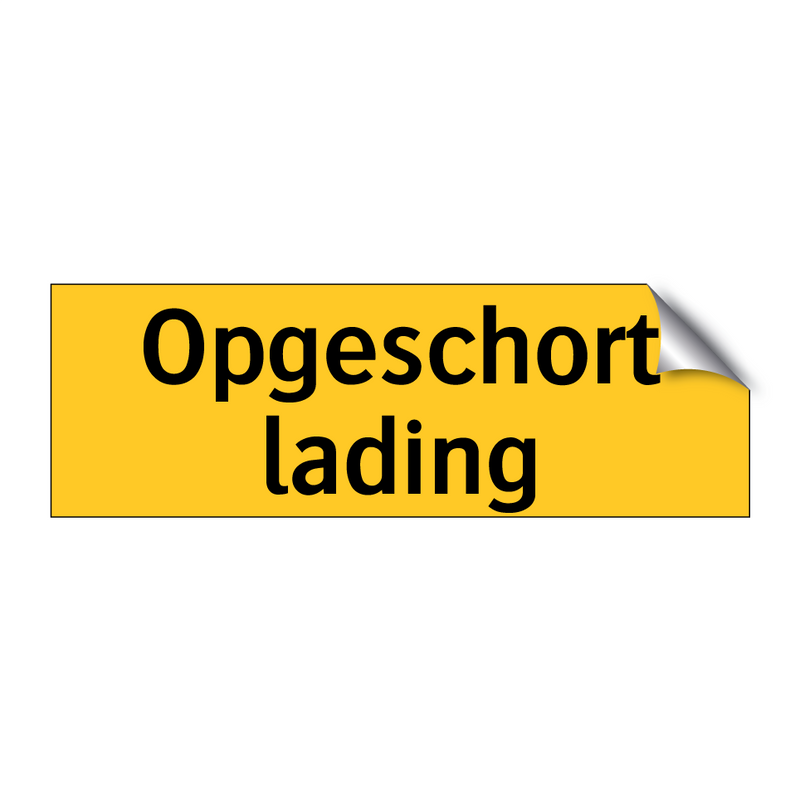 Opgeschort lading