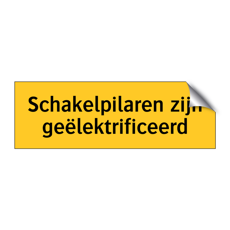Schakelpilaren zijn geëlektrificeerd