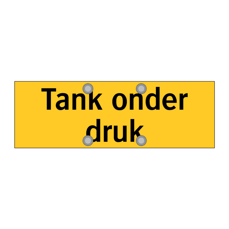 Tank onder druk
