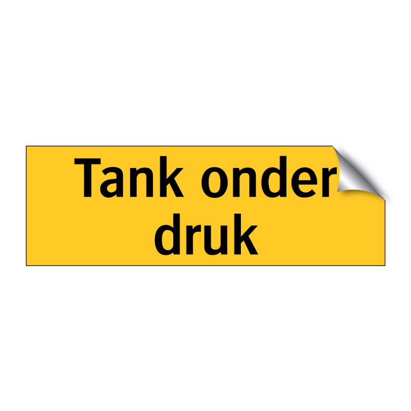 Tank onder druk