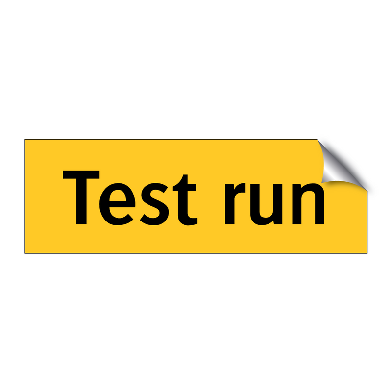Test run