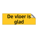 De vloer is glad
