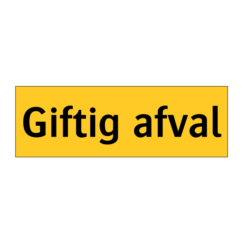 Giftig afval