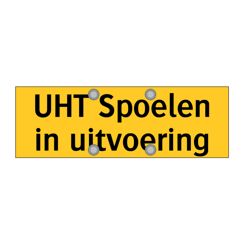 UHT Spoelen in uitvoering