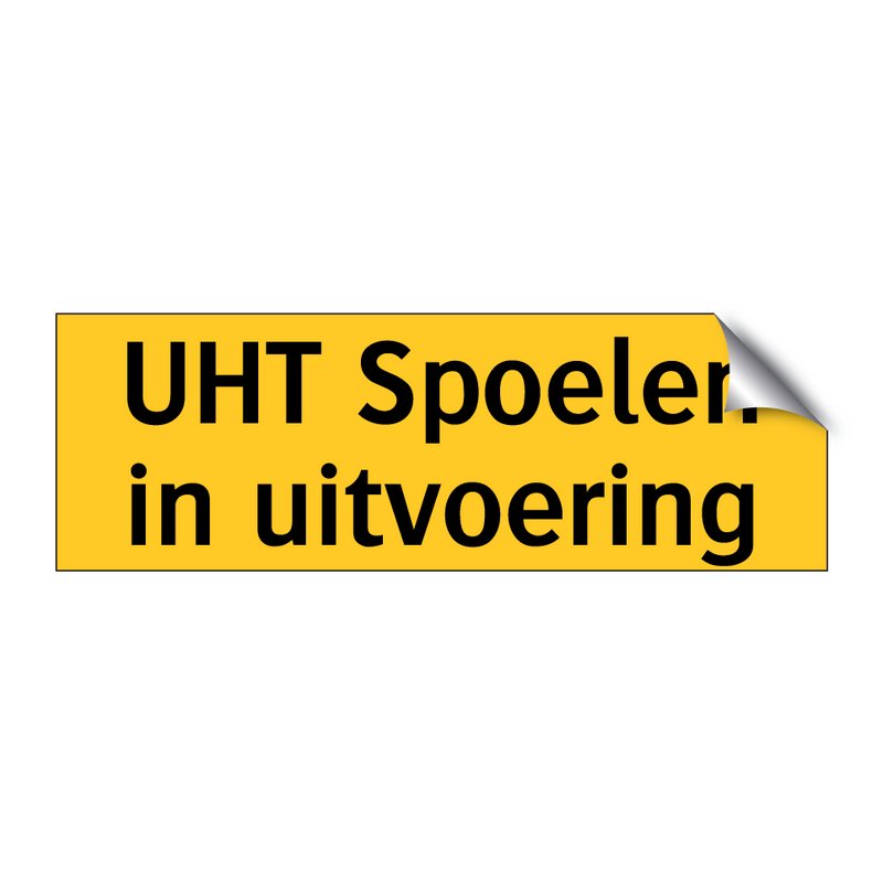 UHT Spoelen in uitvoering