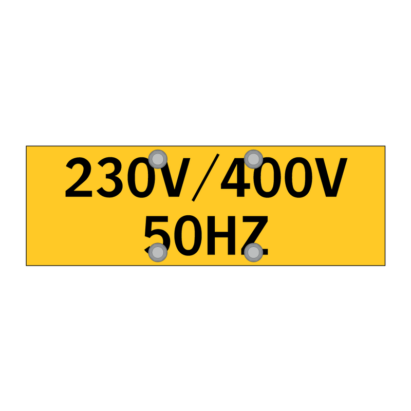 230V/400V 50HZ